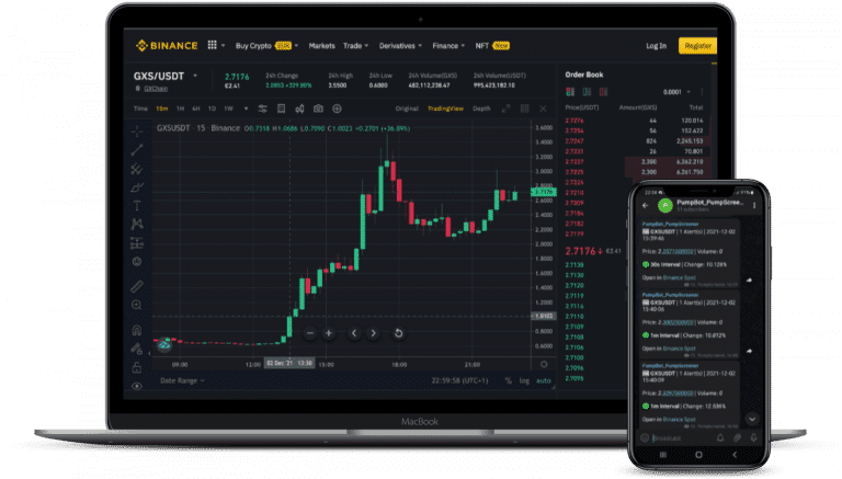 crypto signals, trading signals, free signals, telegram signals Pump of GXS USDT